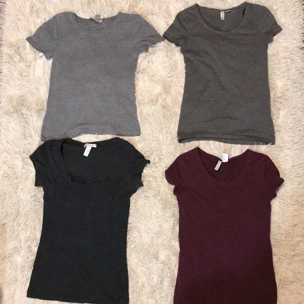 4 t shirts worn a couple times but as good as new